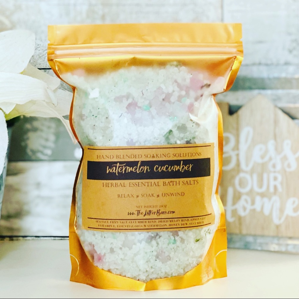 Natural Blend Watermelon Cucumber E-Oil Bath Salt